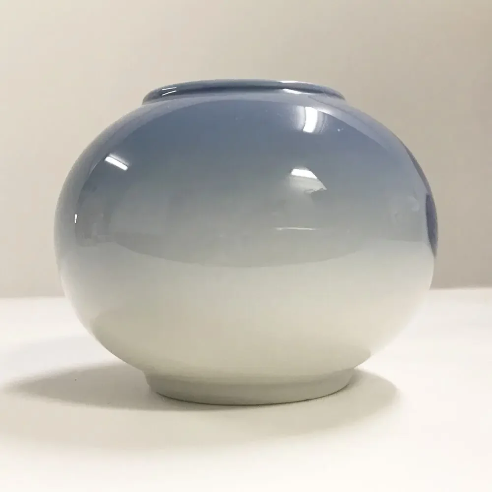 Royal Copenhagen Denmark Miniature Vase Butterfly Flower Home Shelf Decor